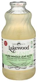 Lakewood Organic Whole Leaf Aloe Juice, 32 Ounce