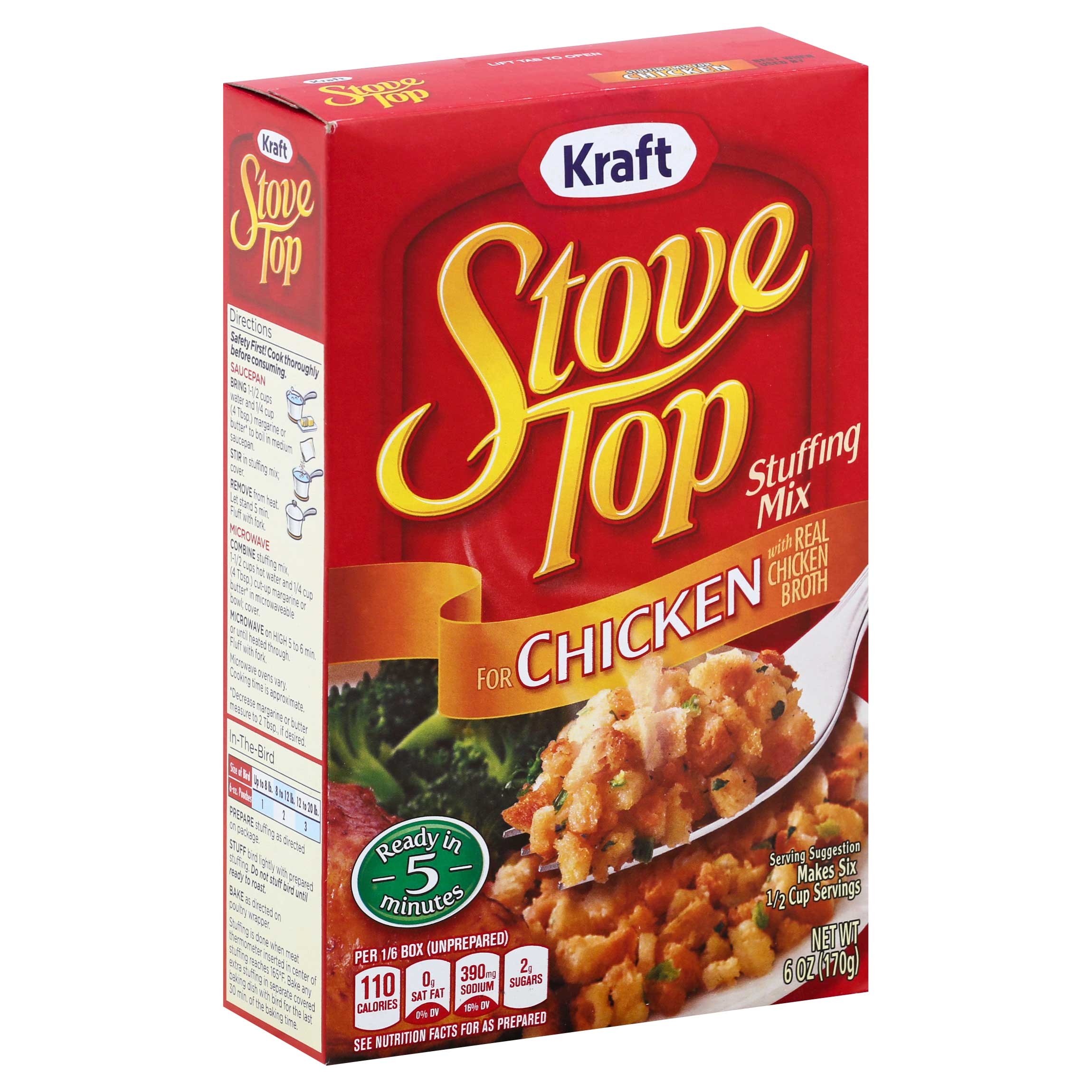 Stove Top Chicken Stuffing Mix, 6 Ounce -- 12 per case.