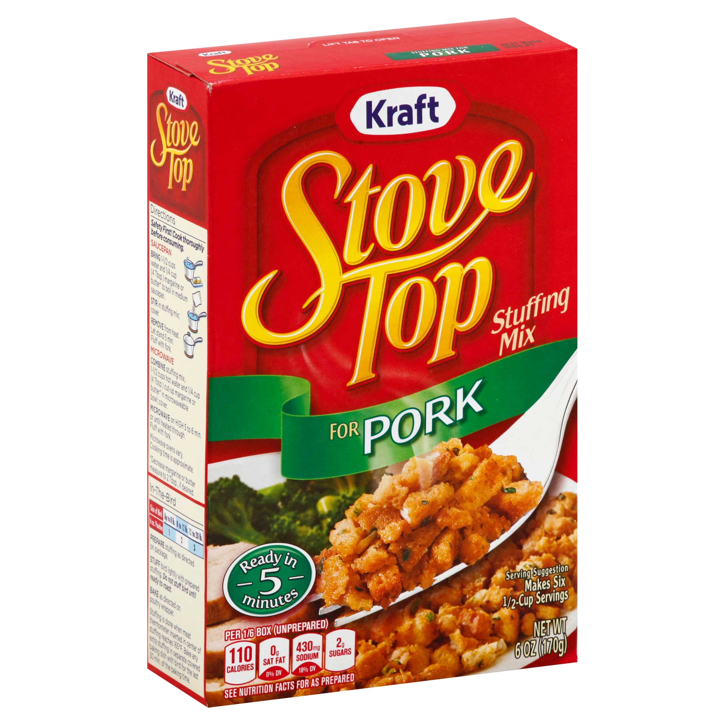 Stove Top Pork Stuffers, 6 Ounce --12 Case