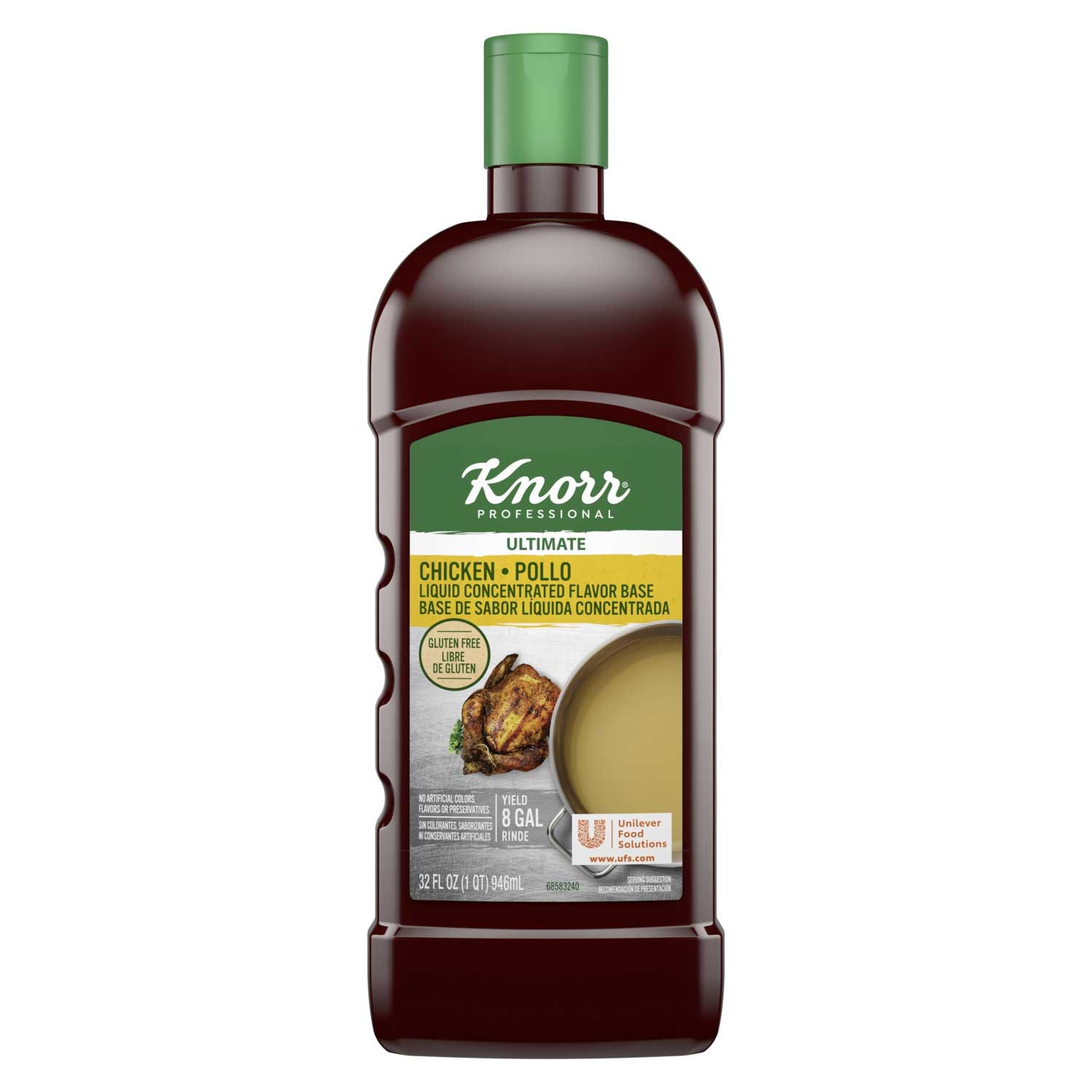 Single Knorr Professional Ultimate Chicken Liquid Concentrated Stock Base, 32 ounce