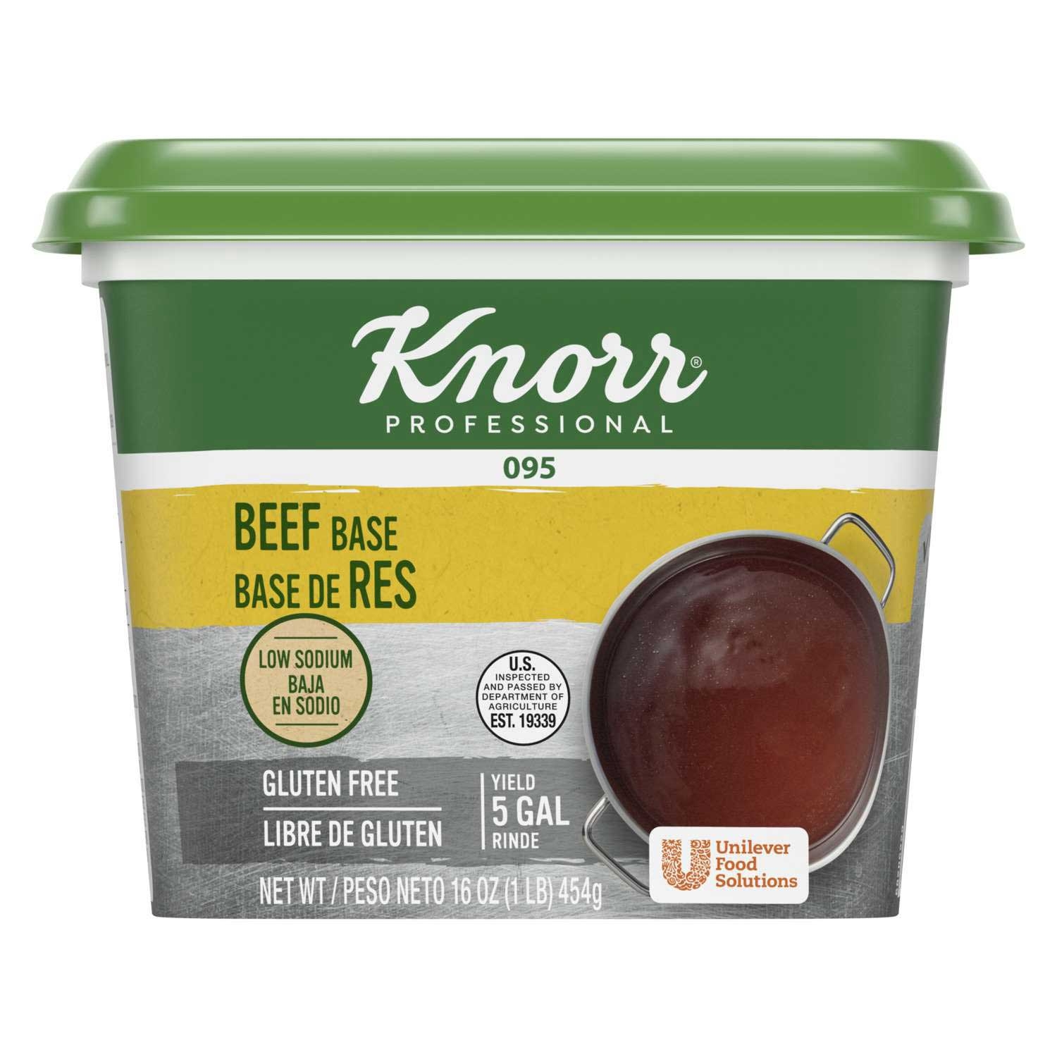 Single Knorr Professional 095 Low Sodium Beef Stock Base, 1 Pound