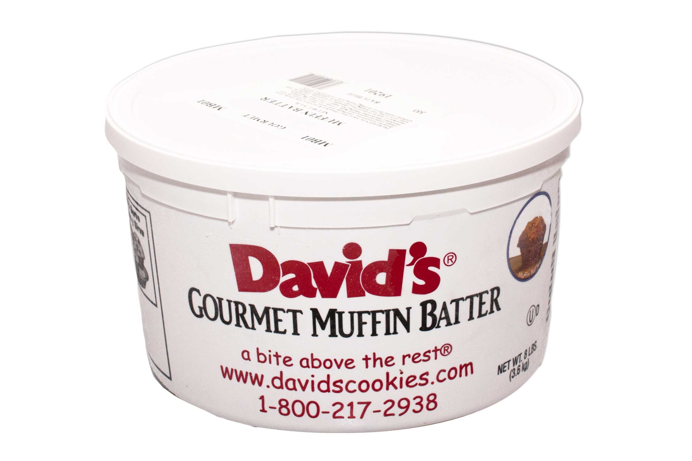 Davids Lemon Poppyseed Muffin Batter, 8 Pound -- 2 per case.