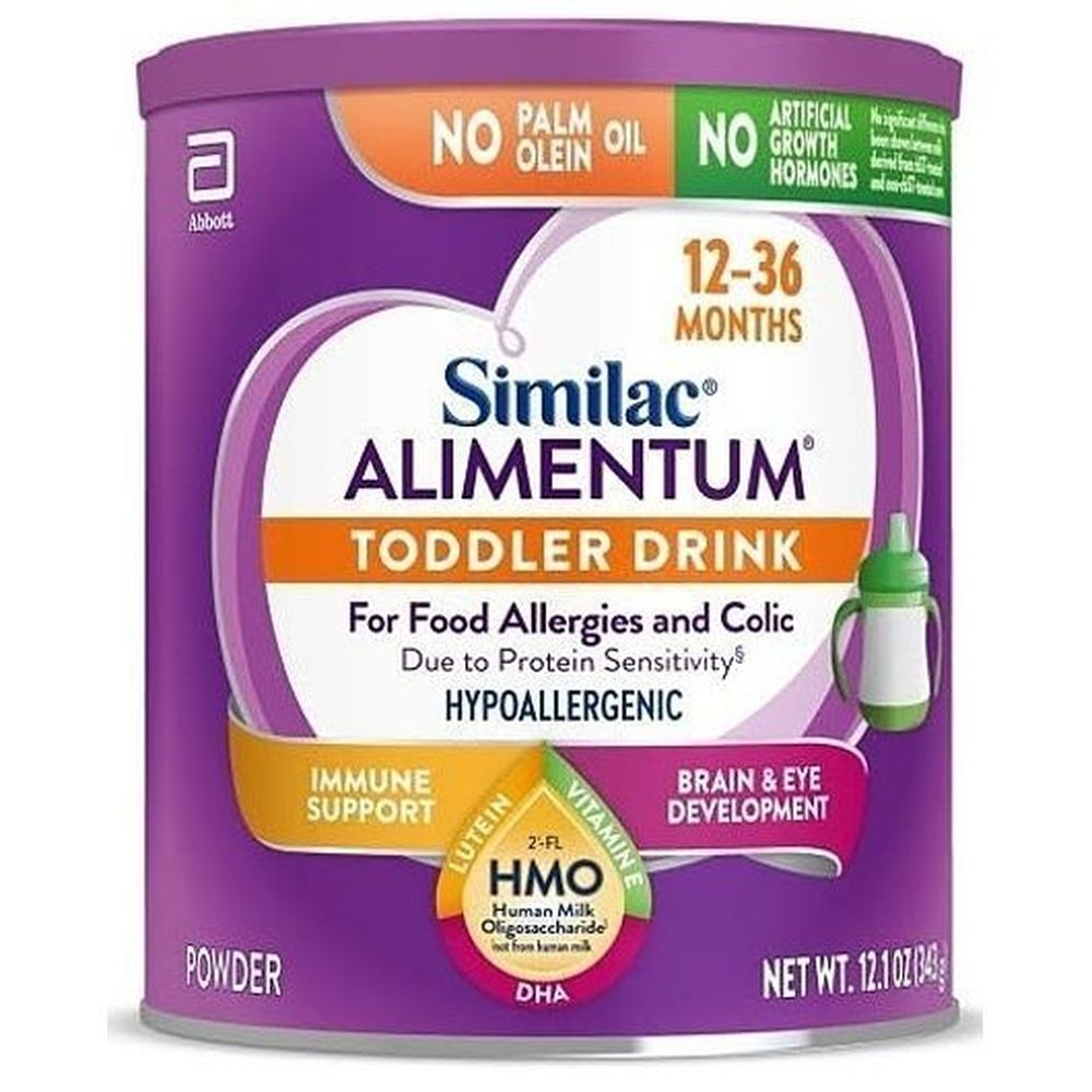 Similac Alimentum Hypoallergenic Non Gmo Milk Based Powder Toddler Formula, 12.1 Ounce Can -- 6 per case