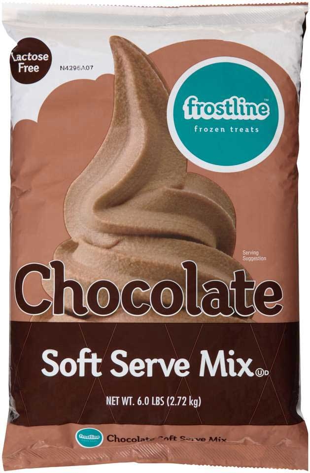 Frostline Lactose Free Chocolate Soft Serve Mix, 6 Pound