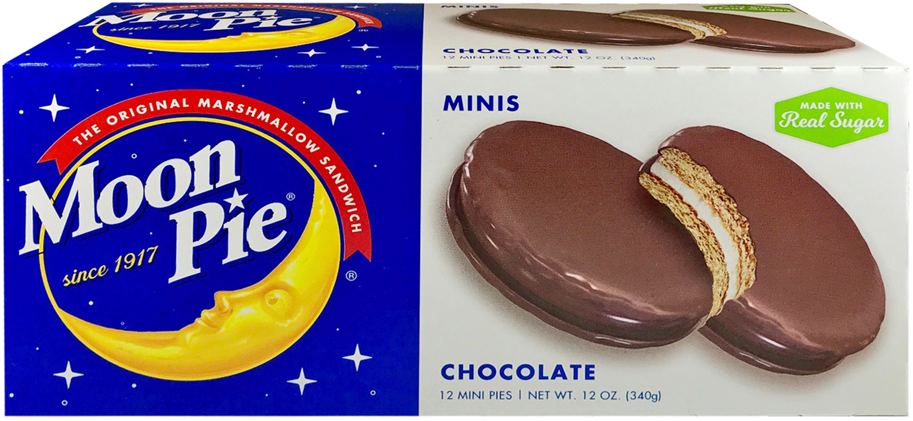 MoonPie - 12 Ounce Chocolate Marshmallow Sandwich, 12 count per pack -- 8 per case.