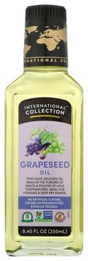 Internation Collection Grapeseed Oil, 8.45 Oz -- 6 Per Case.