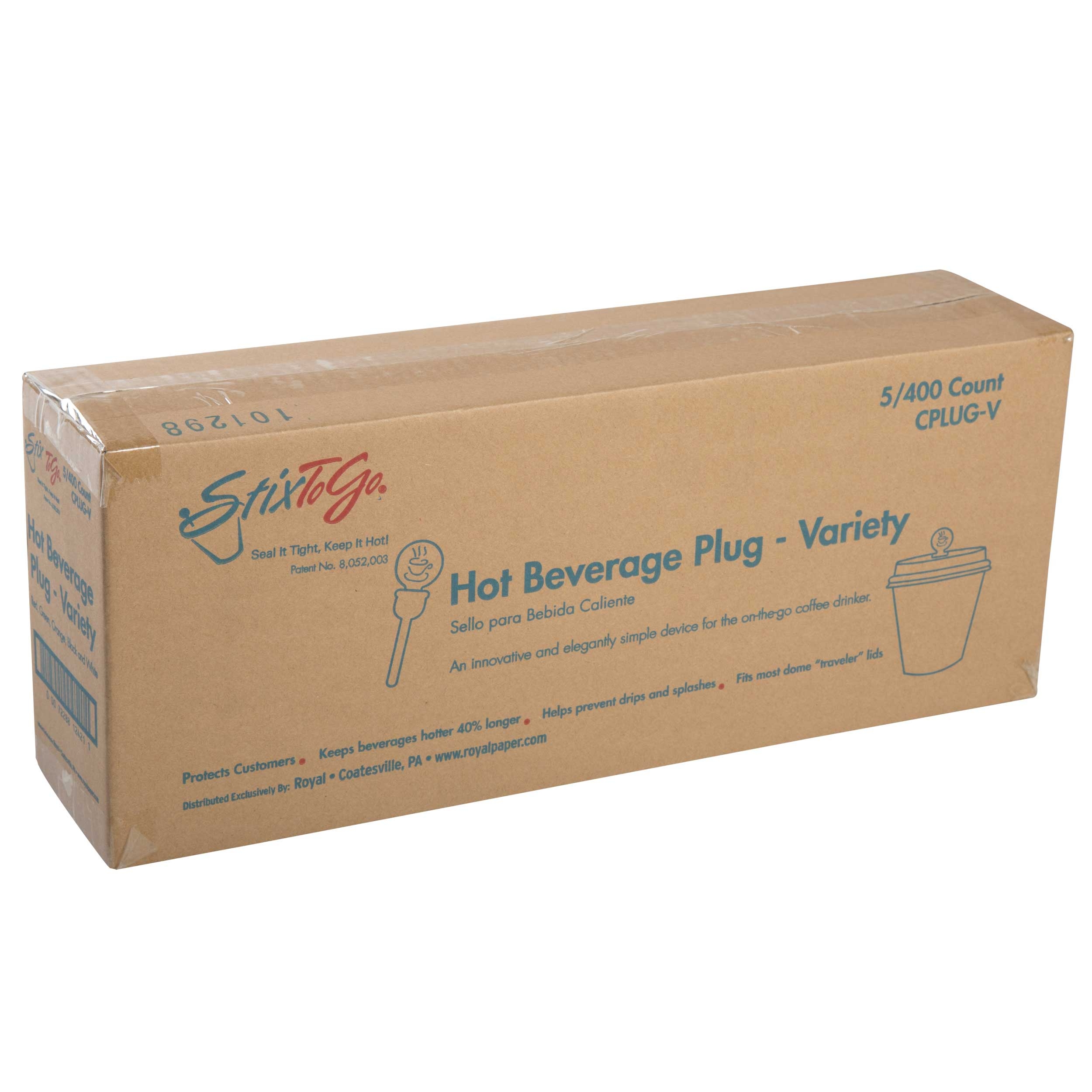 Royal Circle Beverage Plug - Variety Pack -- 2000 per case.