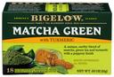 Bigelow Matcha Green Tea with Turmeric - 18 tea bags per pack -- 6 packs per case