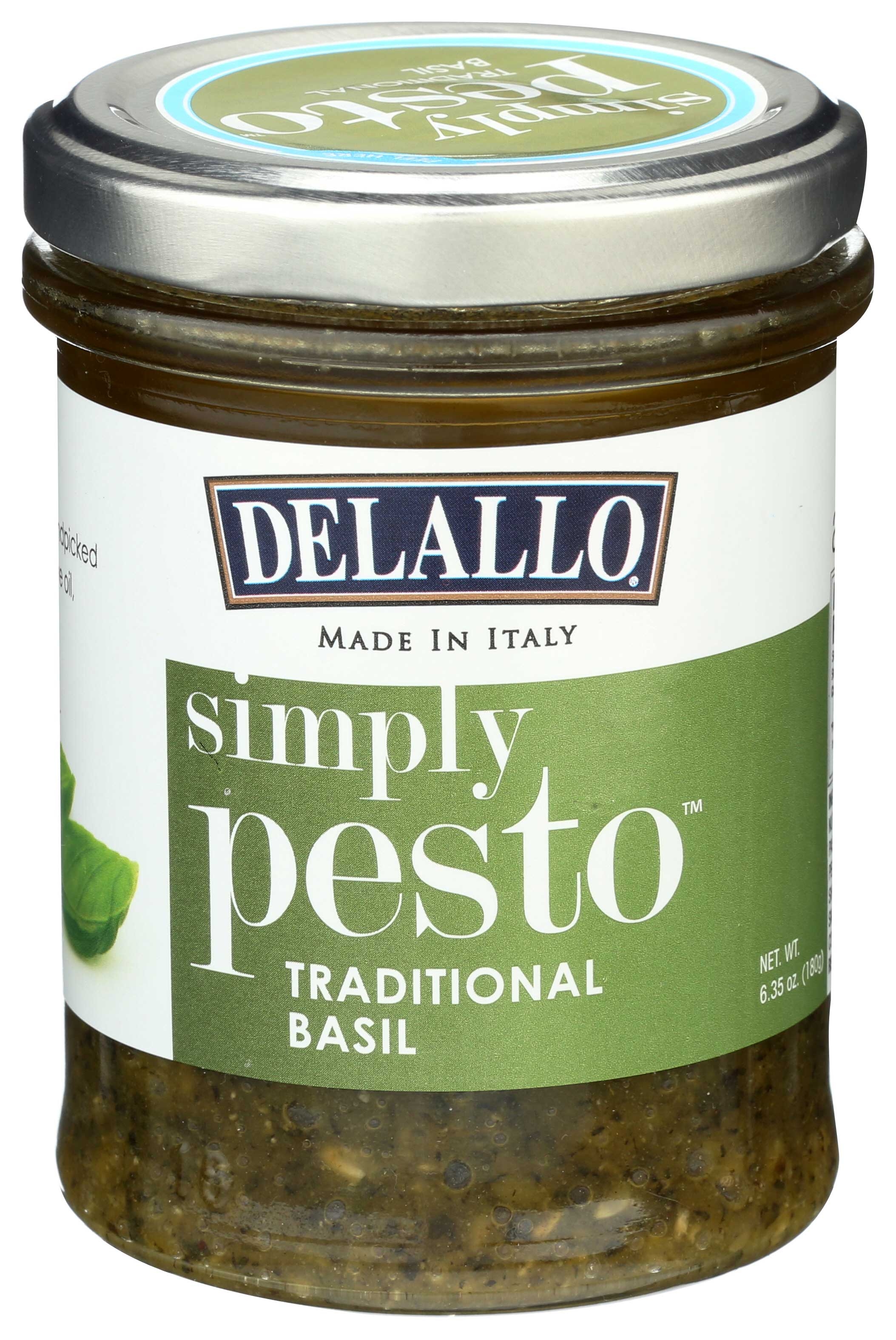 DeLallo Simply Pesto Sauce - Traditional Basil, 6.35 Ounce -- 12 per case
