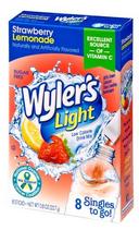 Wylers Light Singles To Go Strawberry Lemonade Drink Mix , 0.8 ounce -- 12 per case