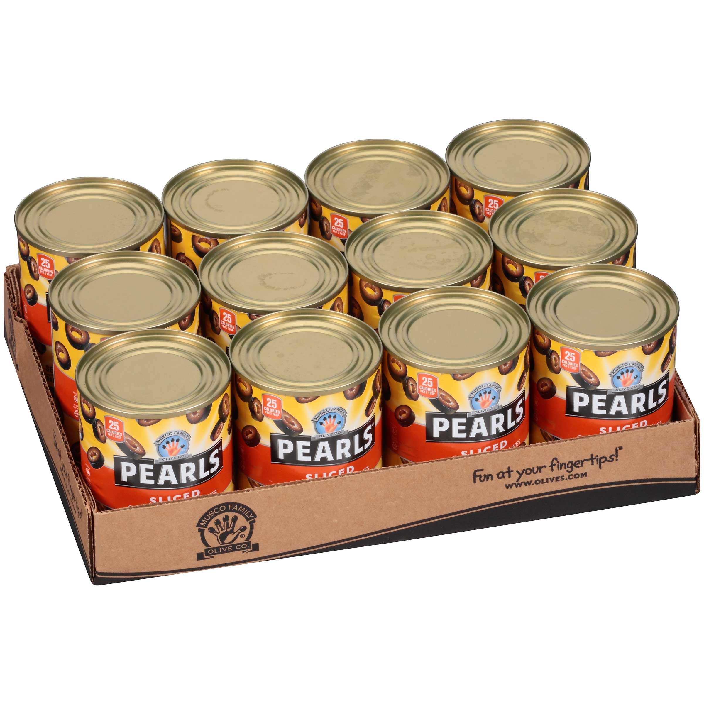 Pearls Sliced Black Olives, 3.8 Ounce -- 12 per case.