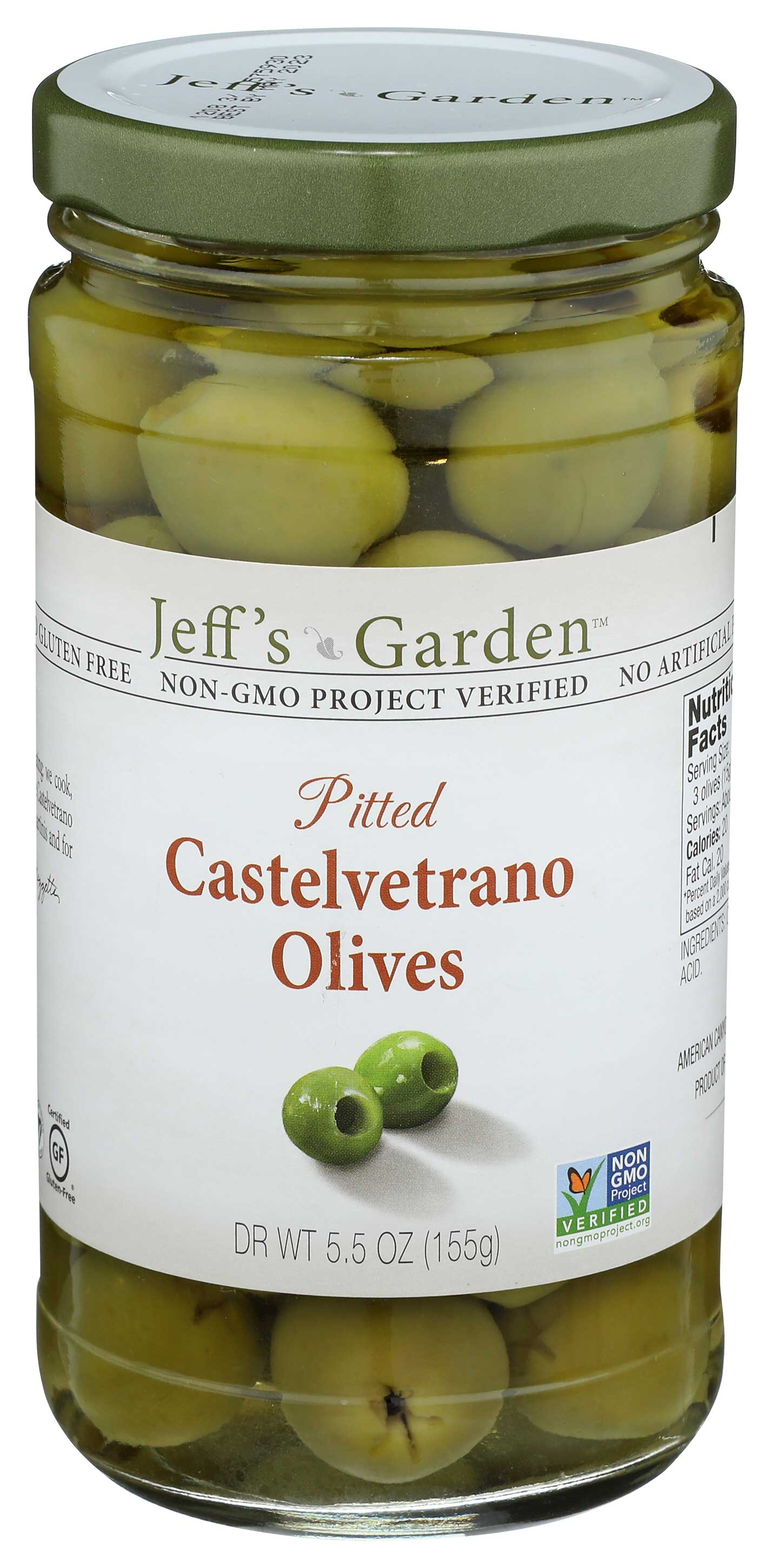 Jeffs Natural Pitted Castelvetrano Olives, 5.5 Ounce -- 6 per case