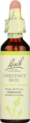 Bach Flower Remedies - Chestnut Bud, 20 Milliliter -- 3 per case.