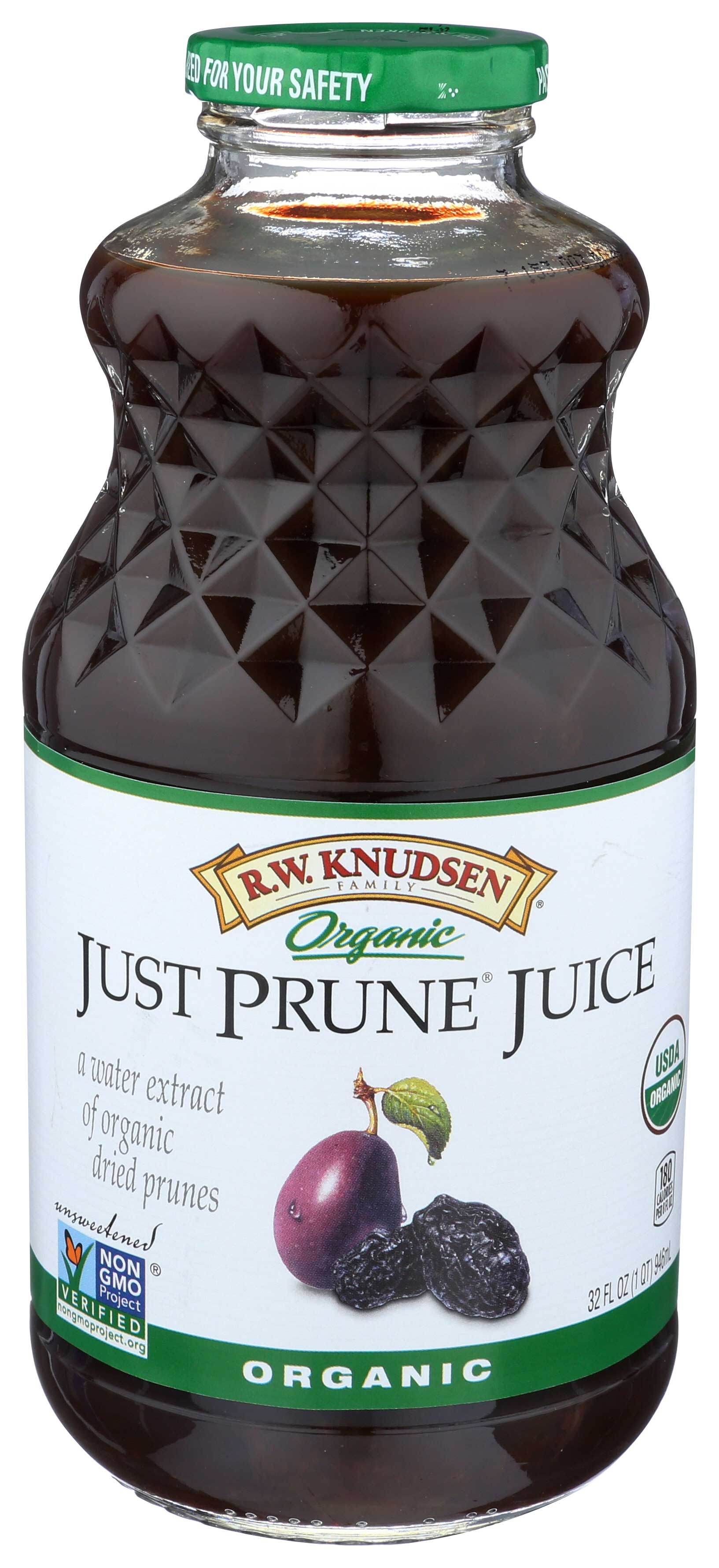 R.W. Knudsen Organic Just Prune Juice, 32 Fluid Ounce -- 6 per case