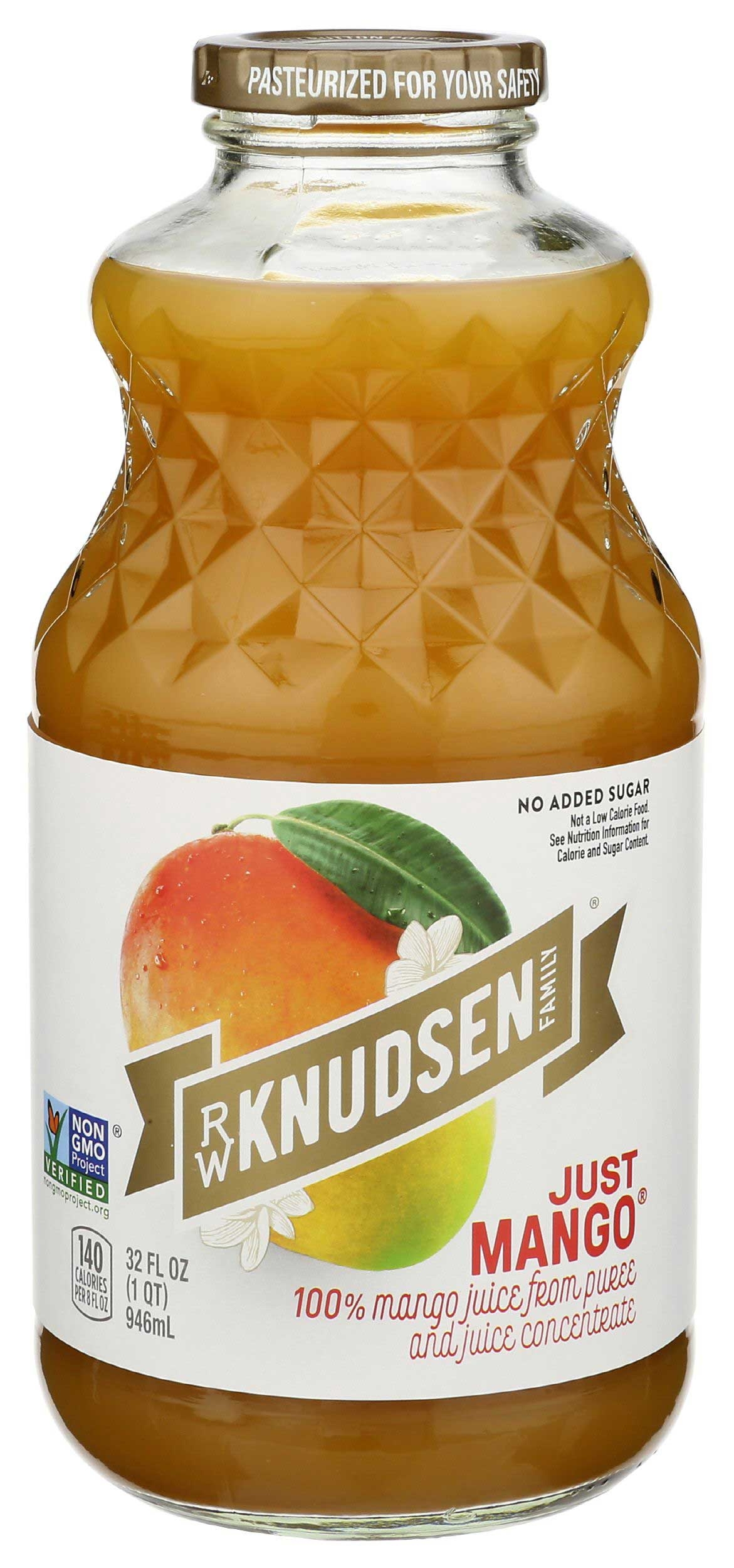 RW Knudsen Just Mango Juice, 32 Fluid Ounce -- 6 per case