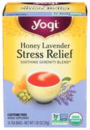 Yogi Honey Lavender Stress Relief Tea - 16 tea bags per pack -- 6 packs per case