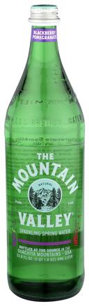 The Mountain Valley Blackberry Pomegranate Sparkling Water, 1 Liter -- 12 per case