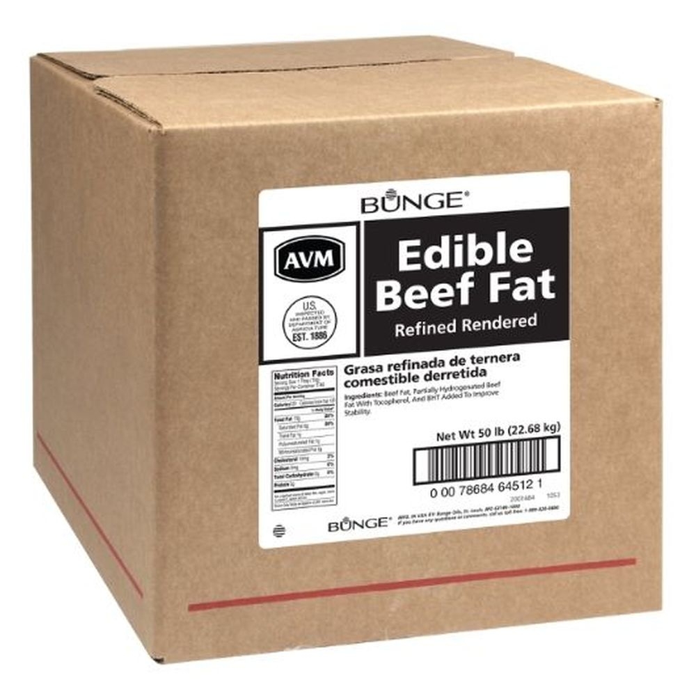 Bunge Edible Beef Fat, 50 Pound