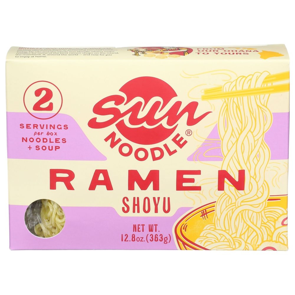 Sun Noodle Ramen Noodle with Shoyu Soup, 12.8 Ounce -- 6 per case