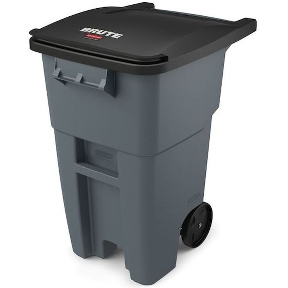 Rubbermaid Commercial Brute Rollout Container, 50 Gallon