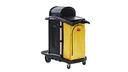Rubbermaid Black High Security Janitorial Cart with Door