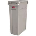 Rubbermaid Slim Jim Beige Vented Container, 23 Gallon