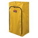 Rubbermaid Traditional Yellow Cleaning Cart Vinyl Bag with Zipper, 24 Gallon Capacity
