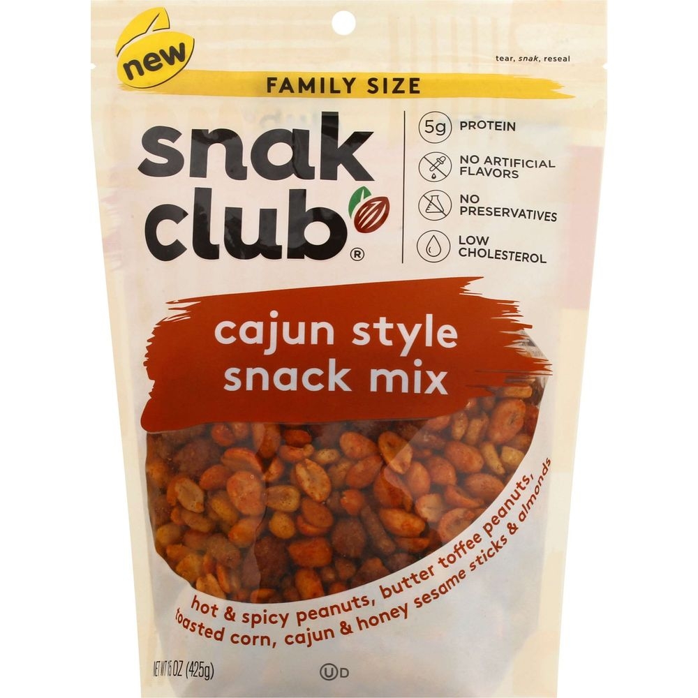 Snak Club Family Size Cajun Style Snack Mix, 15 Ounce -- 6 per case