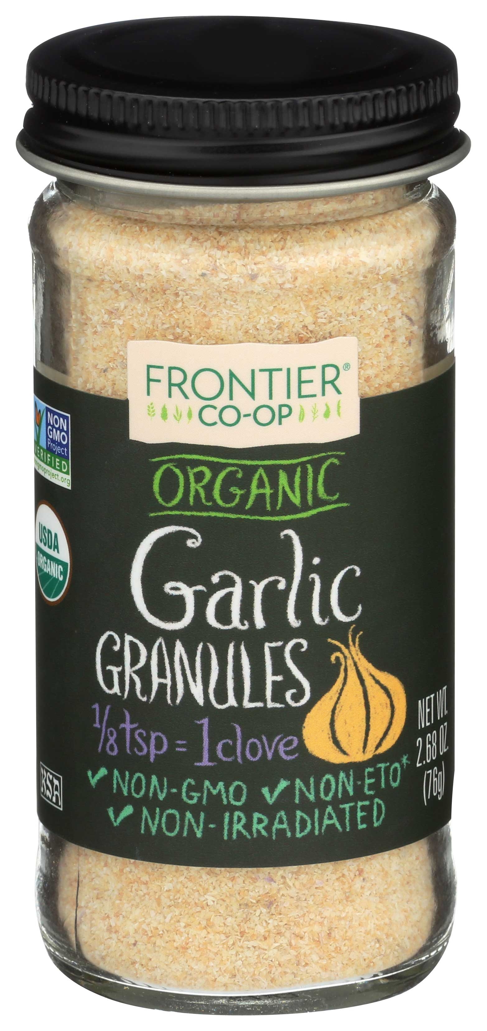 Frontier Co-op Organic Garlic Granules, 2.68 Ounce