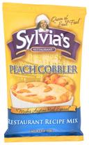 Sylvias Restaurant Peach Cobbler Mix, 9 Ounce -- 9 per case