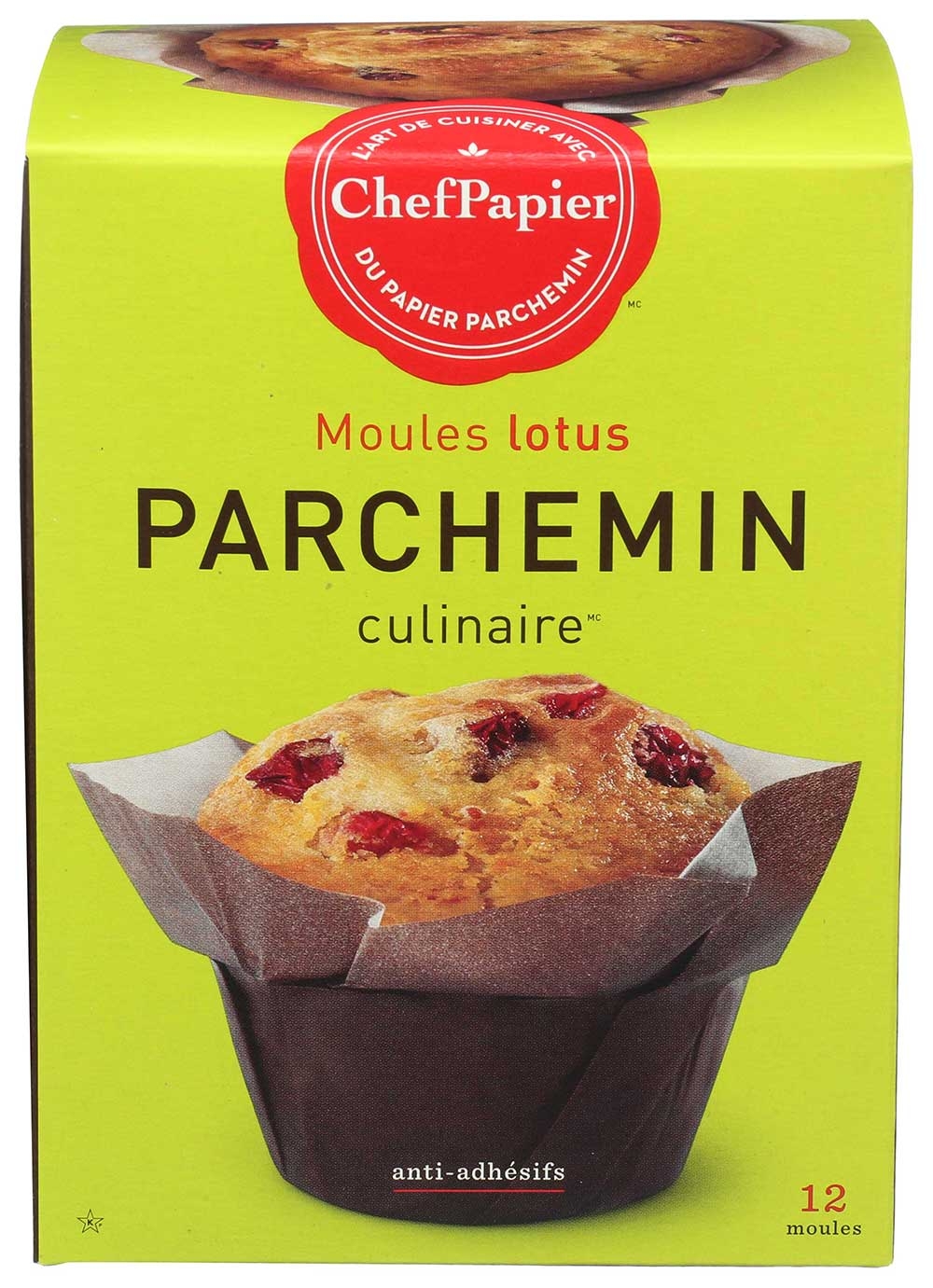 Paper Chef Moules Lotus Parchment Baking Cup, 12 count per pack -- 6 per case
