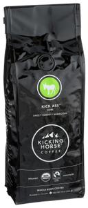 Kicking Horse Organic Kick Ass Dark Roast Whole Bean Coffee, 10 Ounce -- 6 per case.