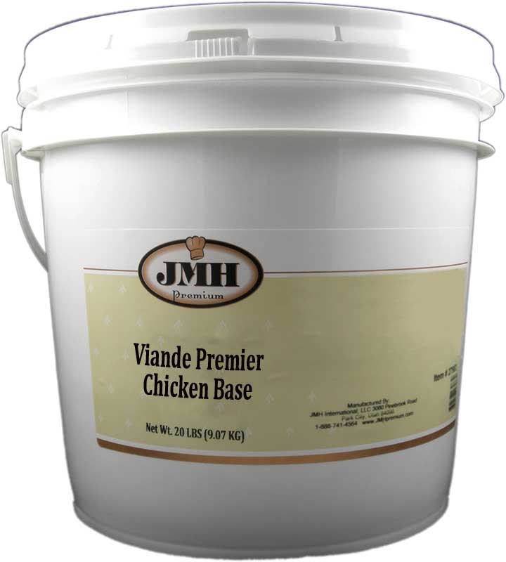 JMH Premium No Msg Viande Premier Chicken Base, 20 Pound.
