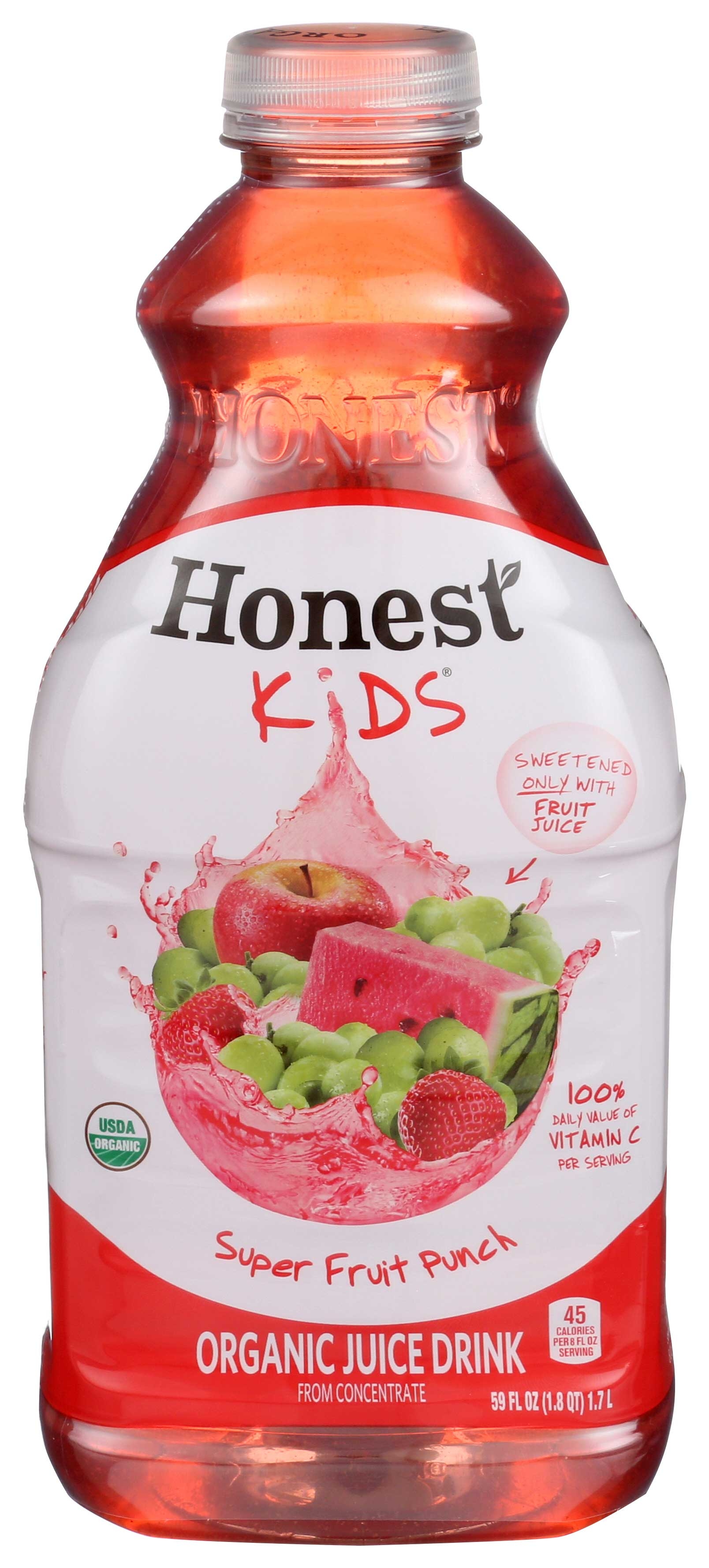 Honest Kids Super Fruit Punch Juice Drink, 59 Fluid Ounce -- 8 per case.