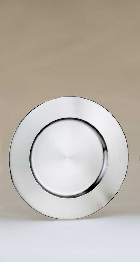 World Tableware Stainless Steel Charger Plate, 13 inch -- 12 per case.