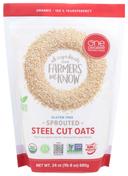 One Degree Sprouted Steel Cut Oats, 24 Ounce -- 4 per case