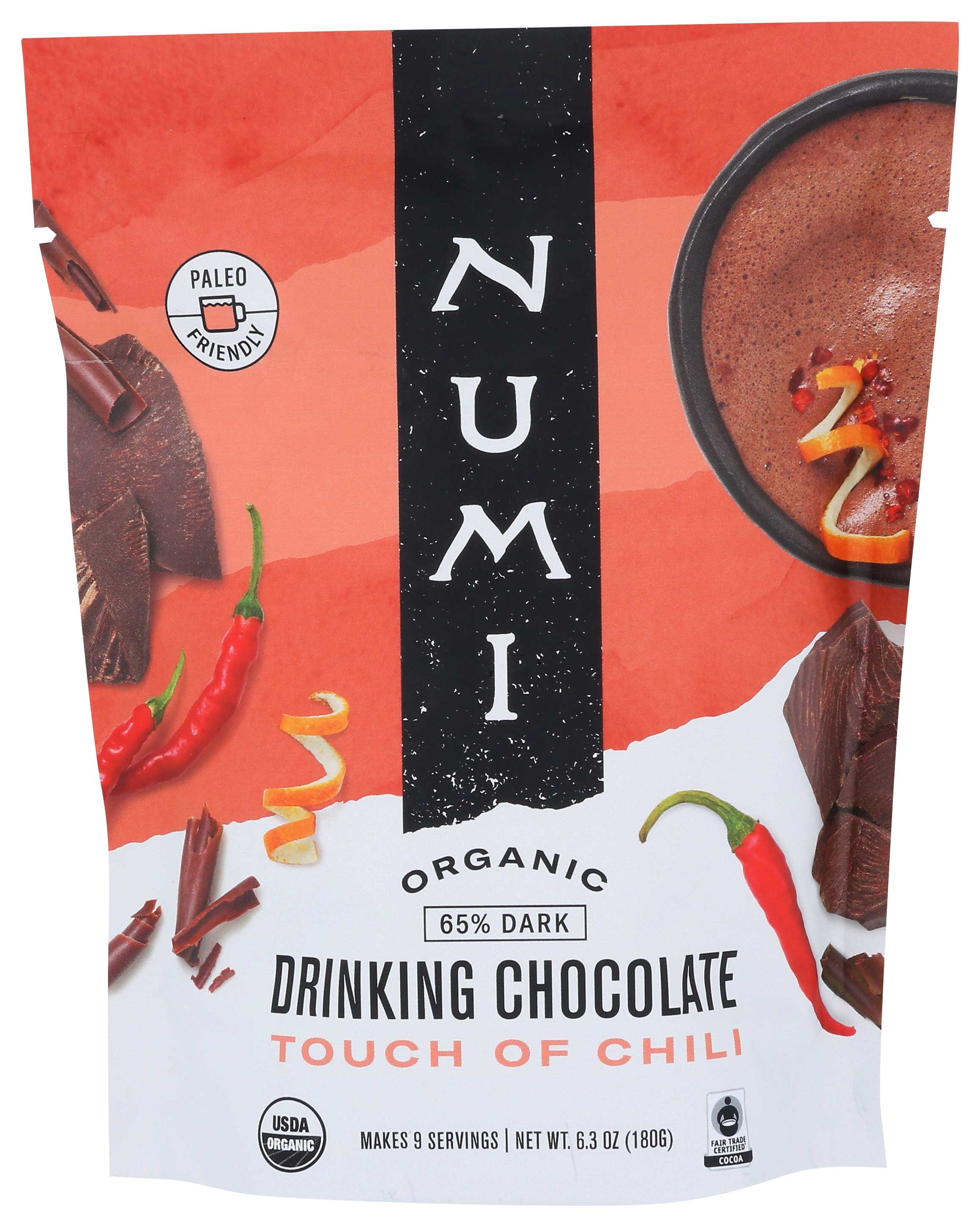 Numi Touch of Chili Drinking Chocolate, 6.3 Ounce -- 6 per case