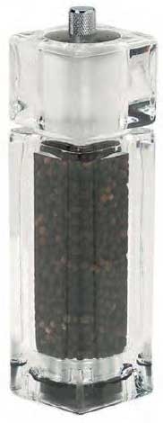 American Metalcraft Acrylic Salt and Pepper Combo, 1 1/2 x 6 1/2 inch