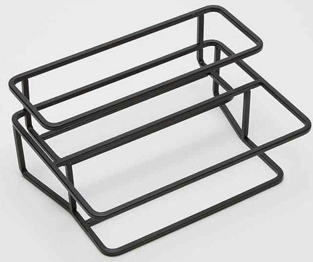 American Metalcraft Black Twilight Two Tiered Condiment Rack, 12-3/4 inch Length x 9 inch Width x 6 inch Height