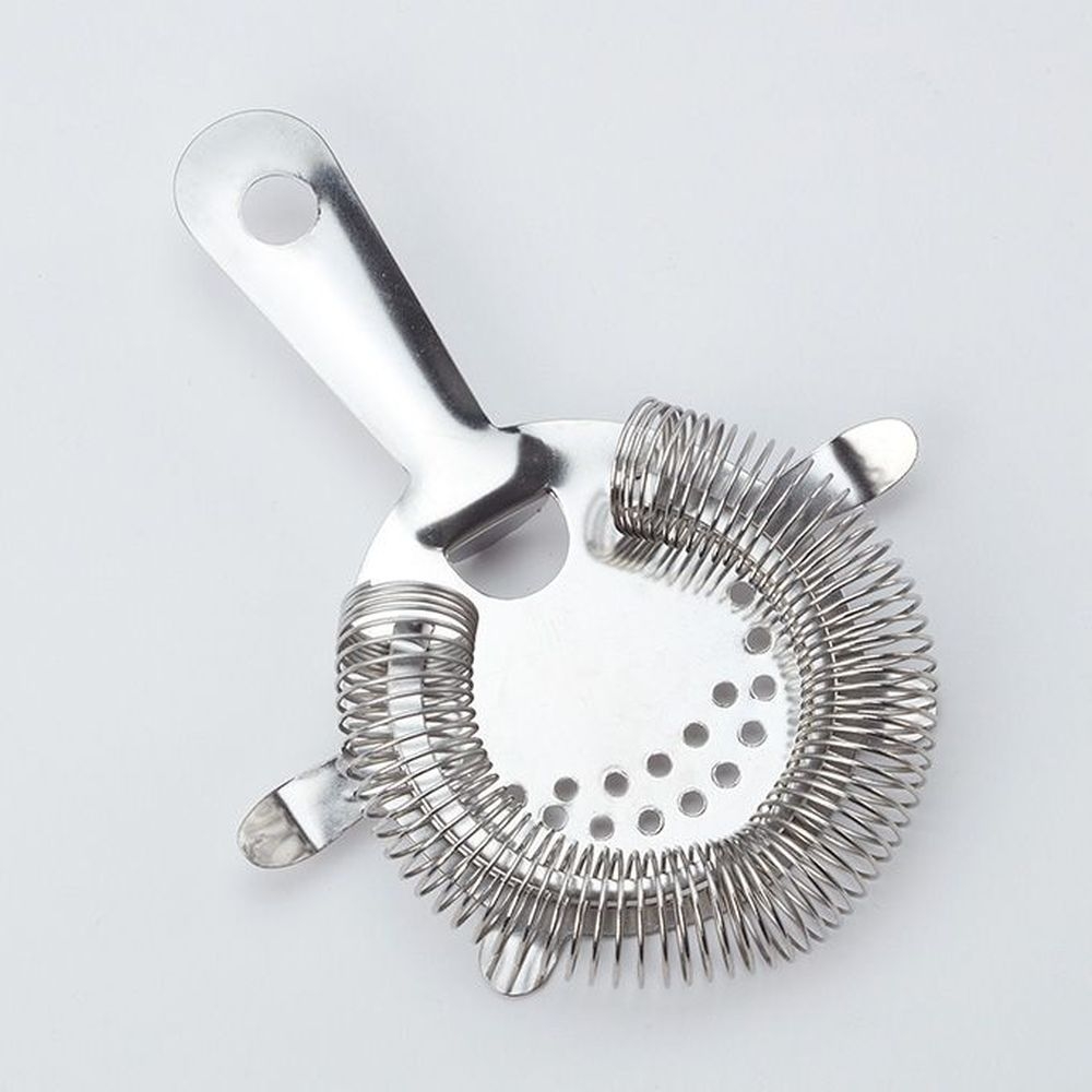 American Metalcraft Silver Tight Coil Four Prong Bar Strainer