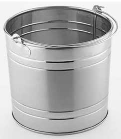 American Metalcraft Stainless Steel Pail, 148 Ounce