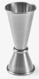 American Metalcraft Stainless Steel Satin Finish Jigger, 3/4 and 1 1/2 Ounce