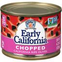 Early California Chopped Black Ripe Olives, 4.25 Ounce Can -- 12 per case