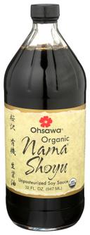 Ohsawa Organic Nama Shoyu Soy Sauce, 32 Ounce