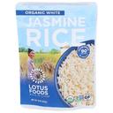 Lotus Foods Organic White Jasmine Rice, 8 Ounce Pouch -- 6 per case