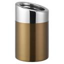 Service Ideas Rose Gold Mini Tabletop Trash Can, 1.5 Liter