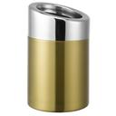 Service Ideas Vintage Gold Mini Tabletop Trash Can, 1.5 Liter