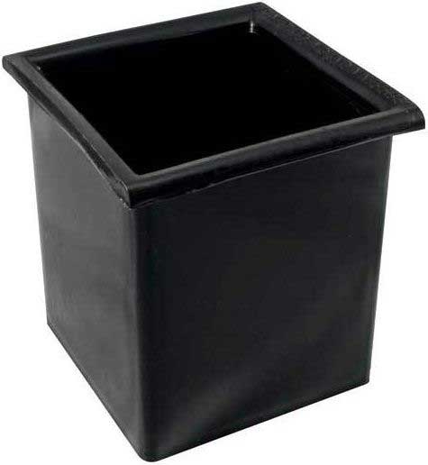 Bar Maid Polyethylene Black Square Bottle Well