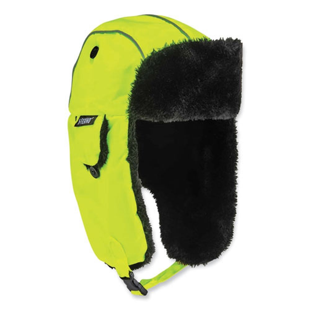 ergodyne N-Ferno 6802 Large/X-Large Lime Classic Trapper Hat