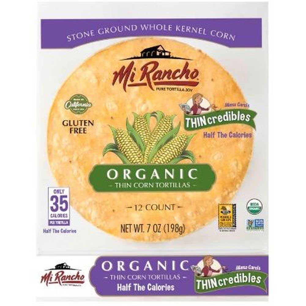 Mi Rancho Organic Thincredibles Thin Corn Tortilla, 7 Ounce -- 12 per case